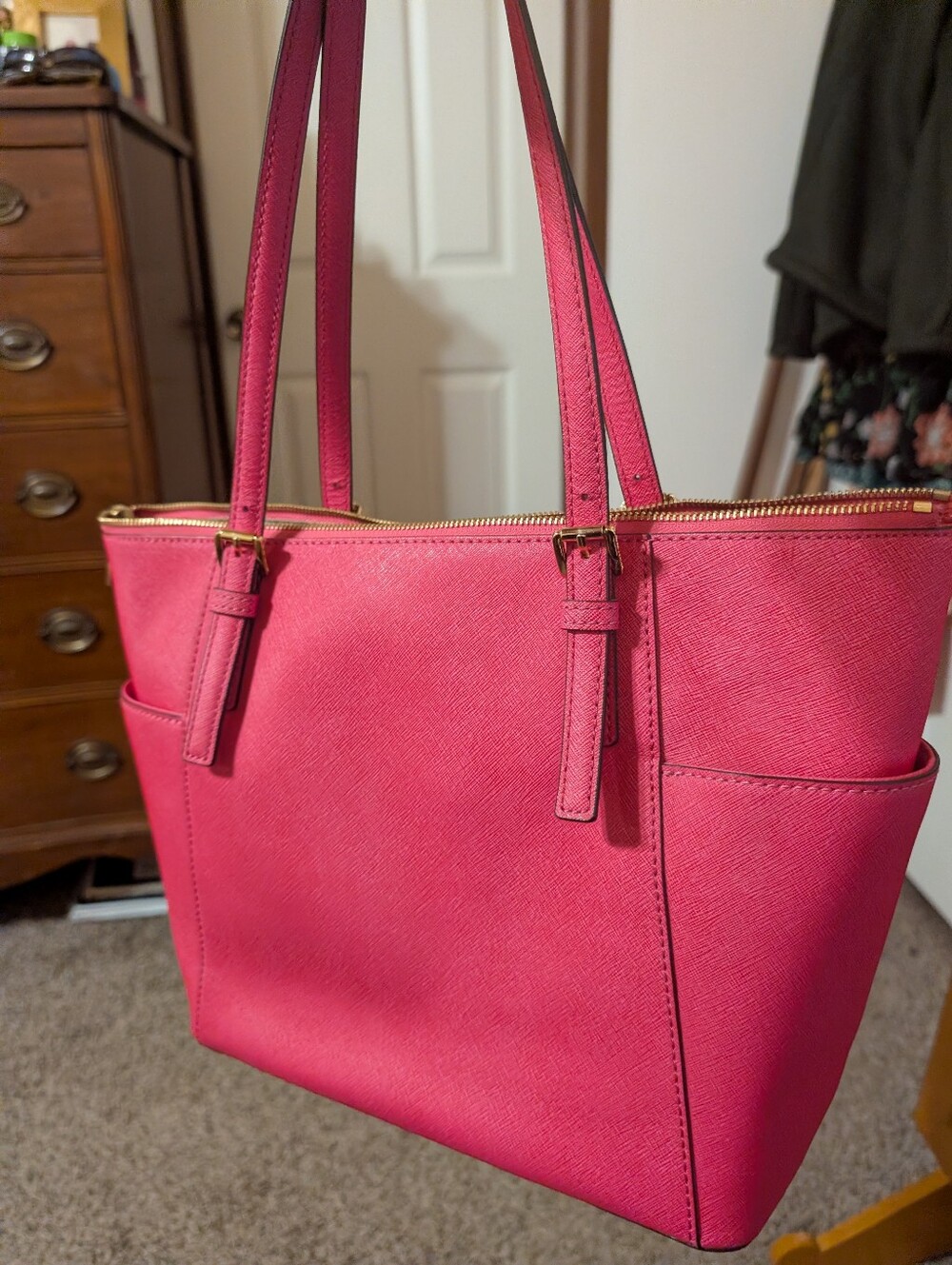 Michael Kors East West hot Pink Medium - Picture 2 of 4